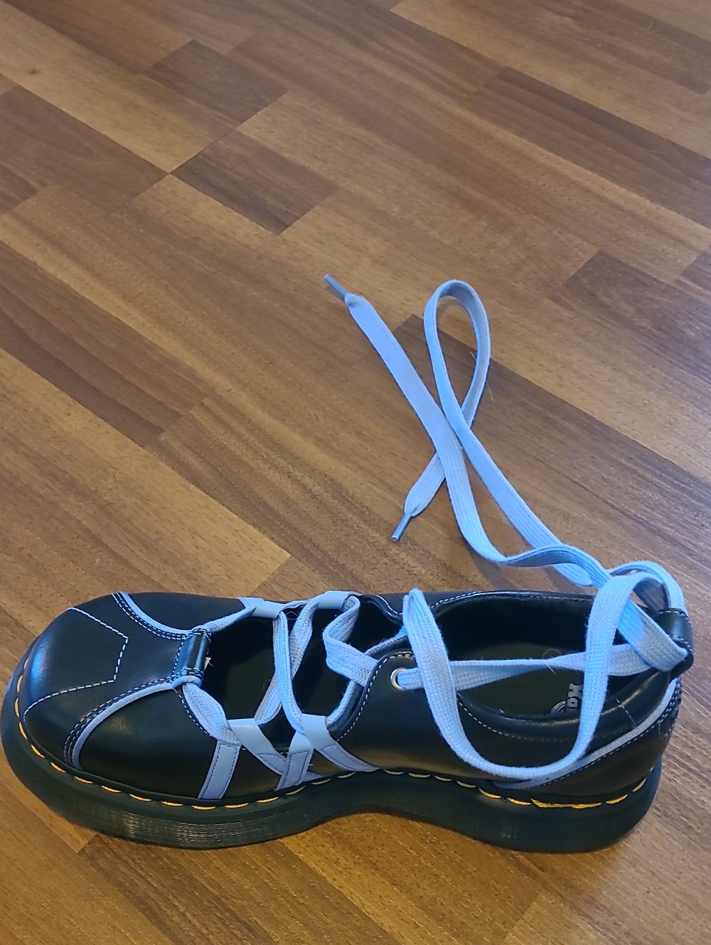 Dr. Martens Buzz Ballerina Gloss Leather Shoes - Picture 3 of 6